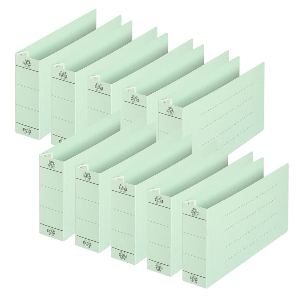 PLUS flat file for unified slips, thick binding, 500 sheets binding, blue, 10 bo