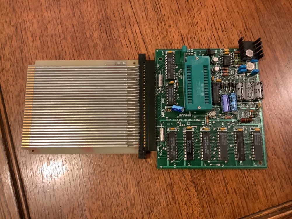 Vintage Apparat IBM Blaster programmer w/ 28 pin Textool socket & Extender Card