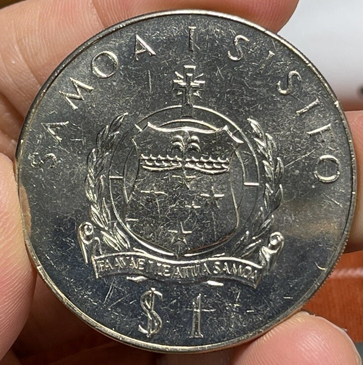 1976 Western Samoa One Dollar Coin Excellent Condition