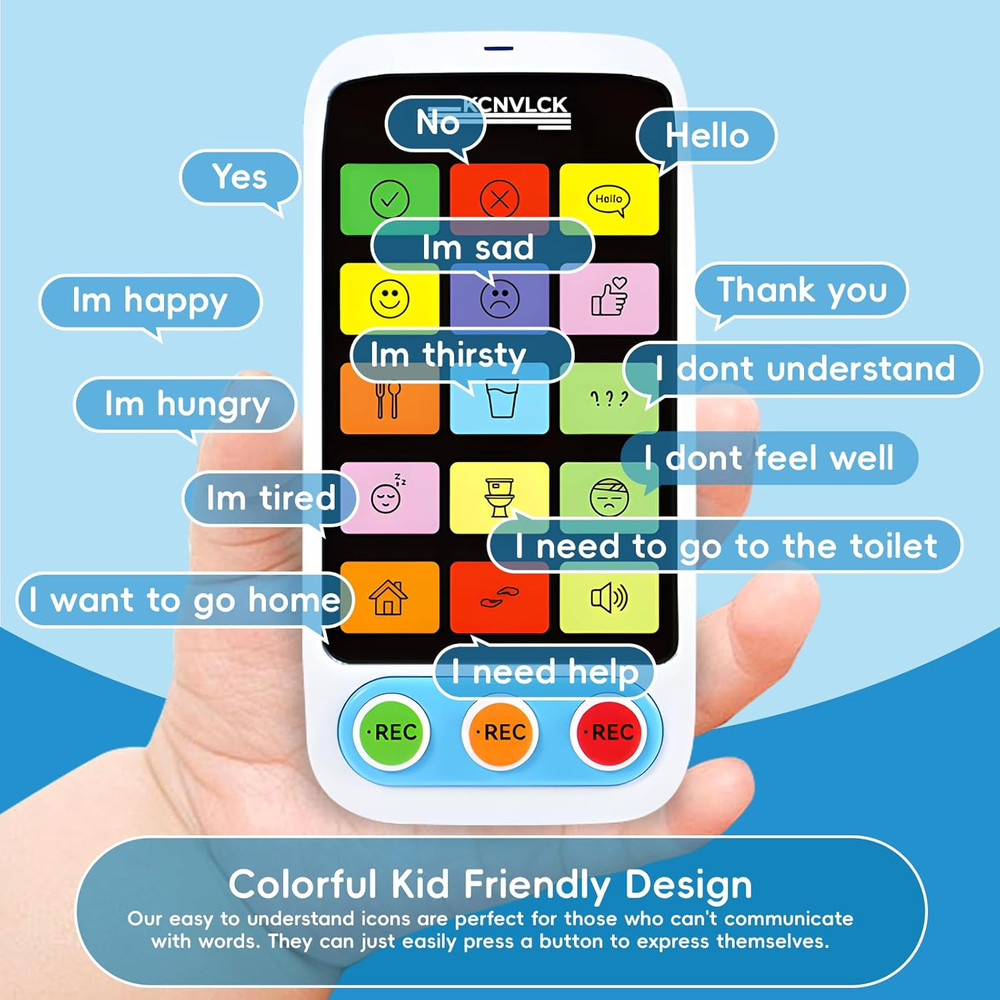 AAC Device for Autism - Non Verbal Communication Tools with Touch-Sensitive Butt