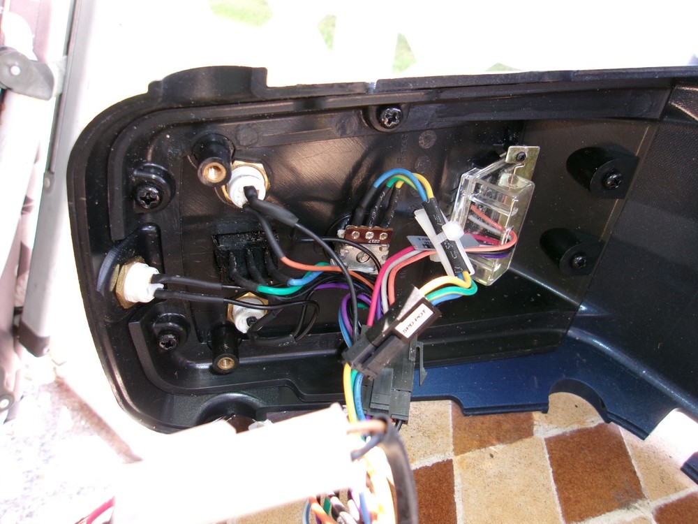 Blue Tiller Front Shroud w/ Top Dash Console # 6095