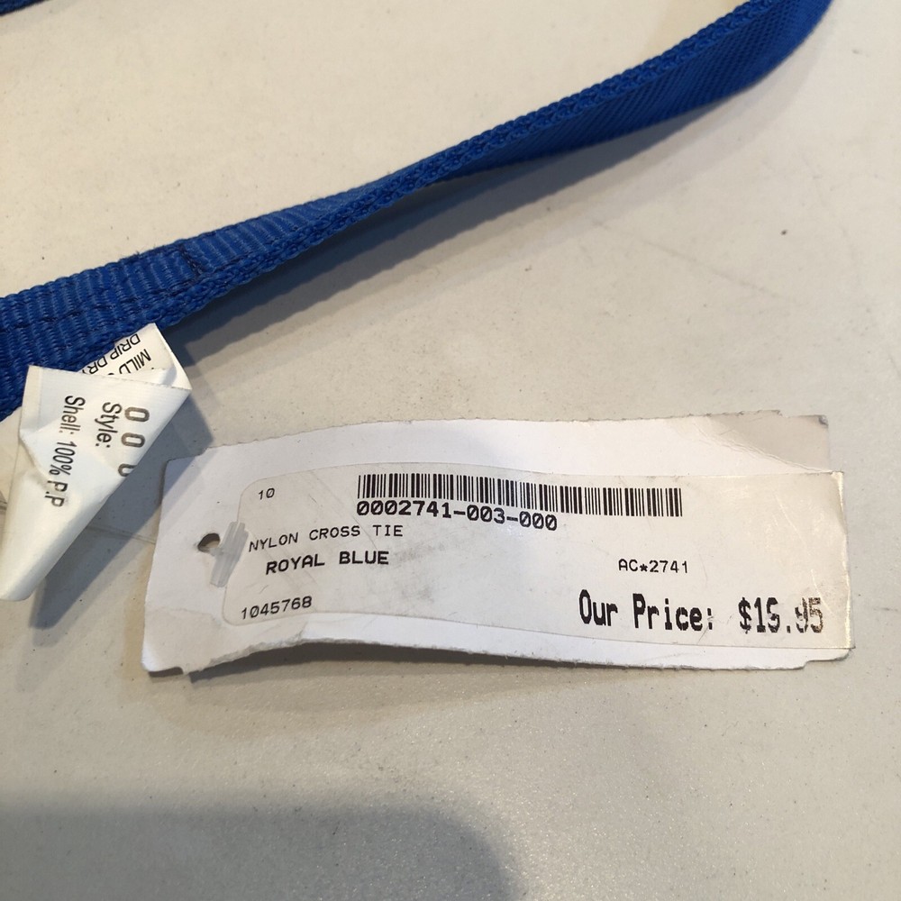Dover Saddlery Nylon Cross Tie Blue