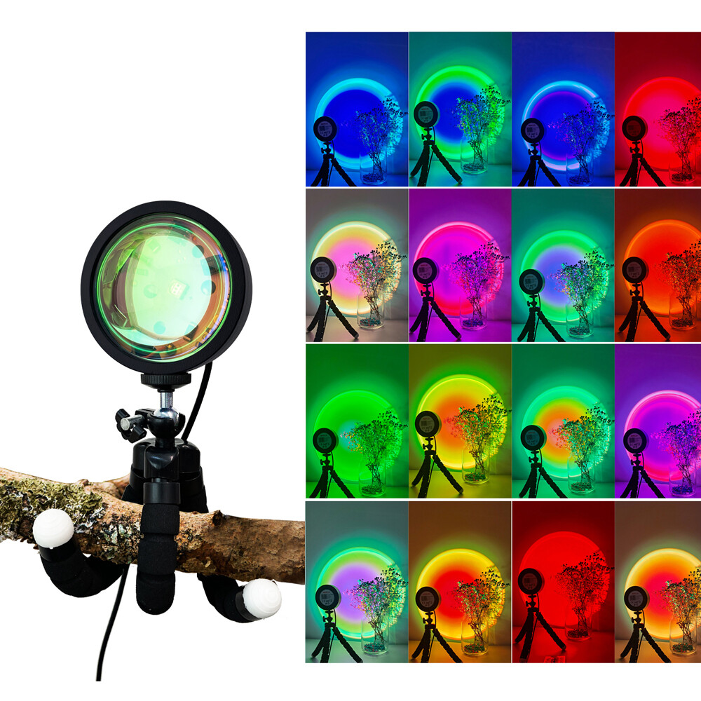 Smart LED Sunset Projection Lamp, Multi-Color, 360 Degree Rotation, APP Control