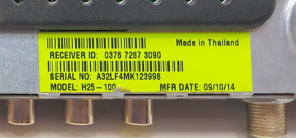 DirectV H25-100 Receiver A32LF4MK123998