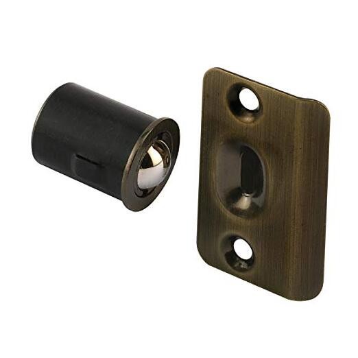 N 7332 Drive-In Ball Catch w/Strike, 3/4 In. x 1-3/16 In., Diecast