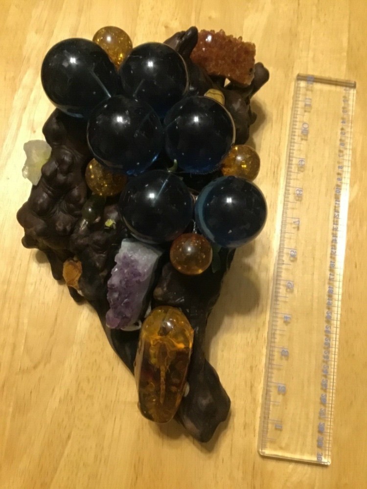 Petrified wood.With. Gems