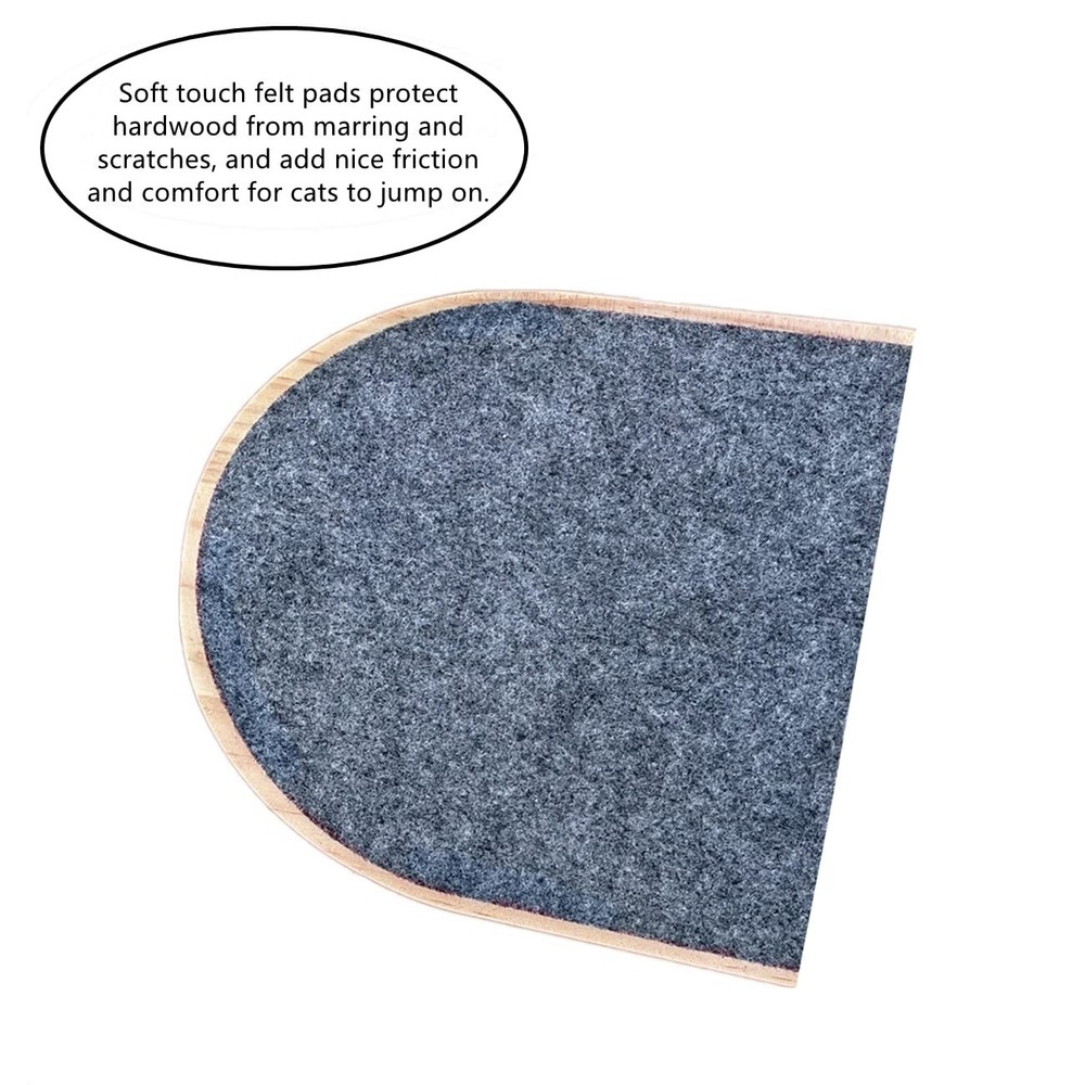 Trimmable Self-Adhesive Felt Mat Pad Replacement for Cat Tree Shelf Shelves C...