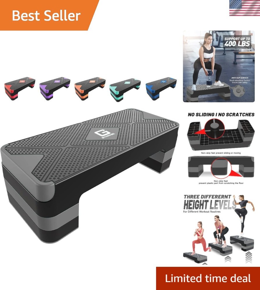 Aerobic Exercise Step, Adjustable Aerobic Stepper for Exercise, Workout Step ...