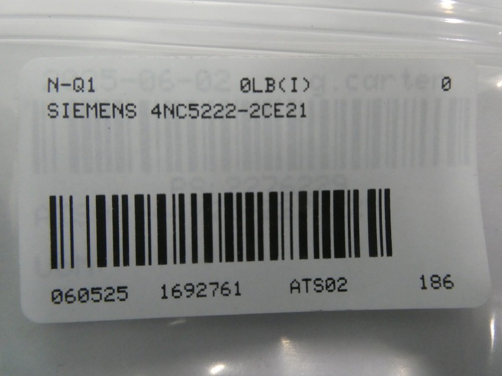 Siemens 4NC5222-2CE21 Current Transformer 200/5a
