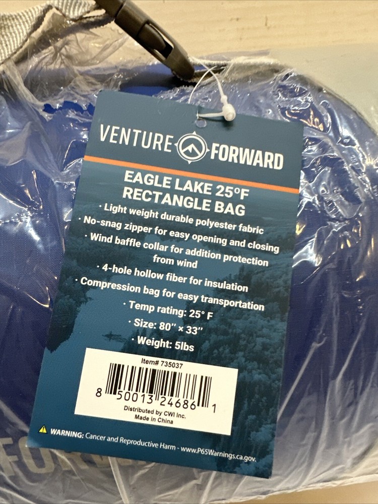 Venture Forward Eagle Lake II Double 25°F Rectangle Sleeping Bag