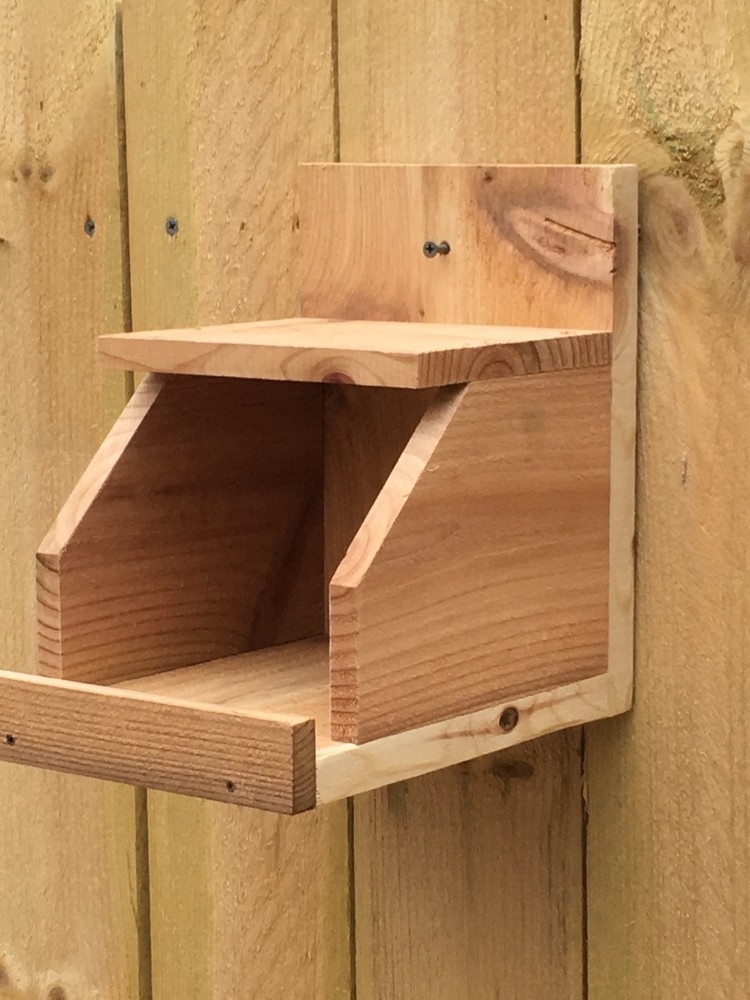 Cedar Robin Cardinal Dove Nesting Box roasting Platform Wood ￼