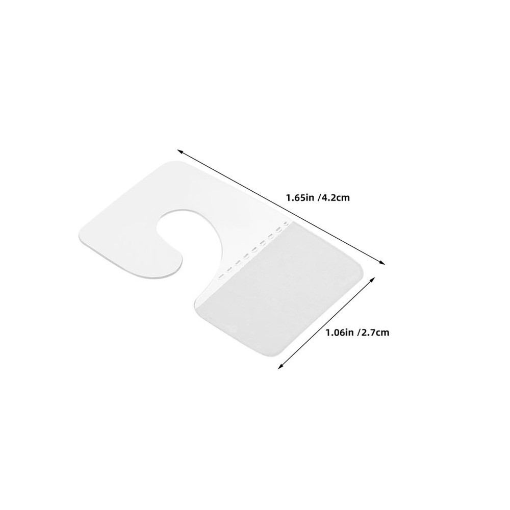 45 Pcs Display Hooks for Hanging Retail Clear Self-adhesive Tabs
