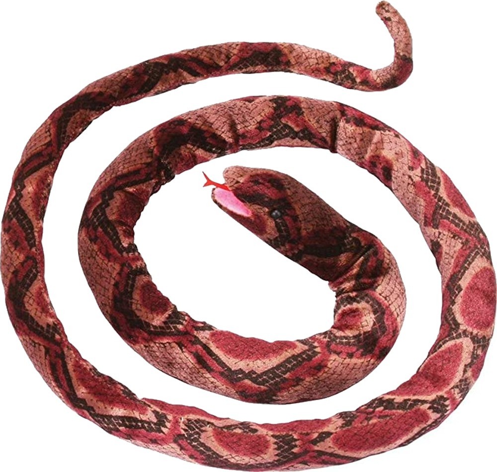 Plush Coiled Purple Snake Decoration