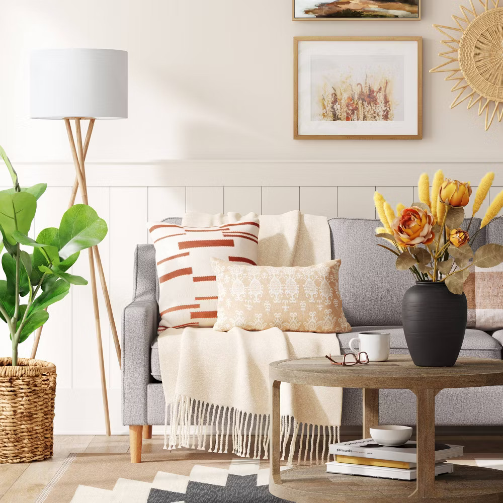 Tripod Floor Lamp Natural - Threshold