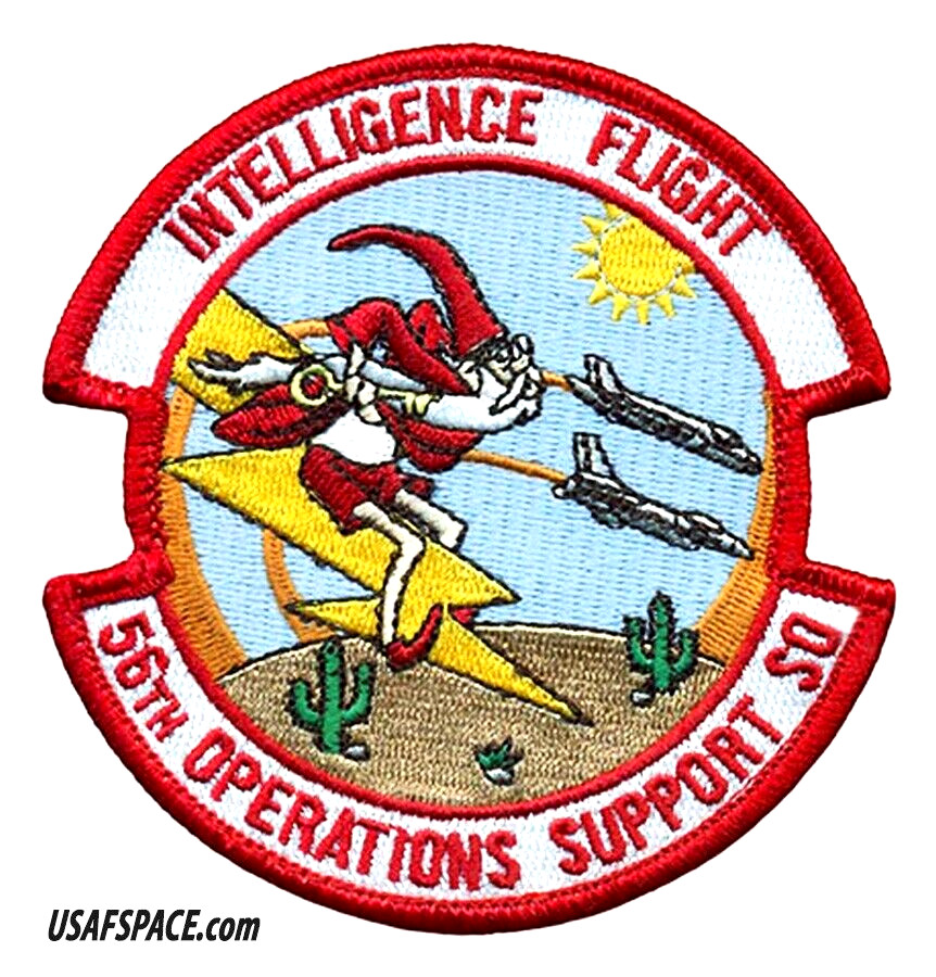 USAF 56TH OPERATIONS SUPPORT SQ -56 OSS-INTELLIGENCE FLIGHT-Luke, AFB, AZ- PATCH
