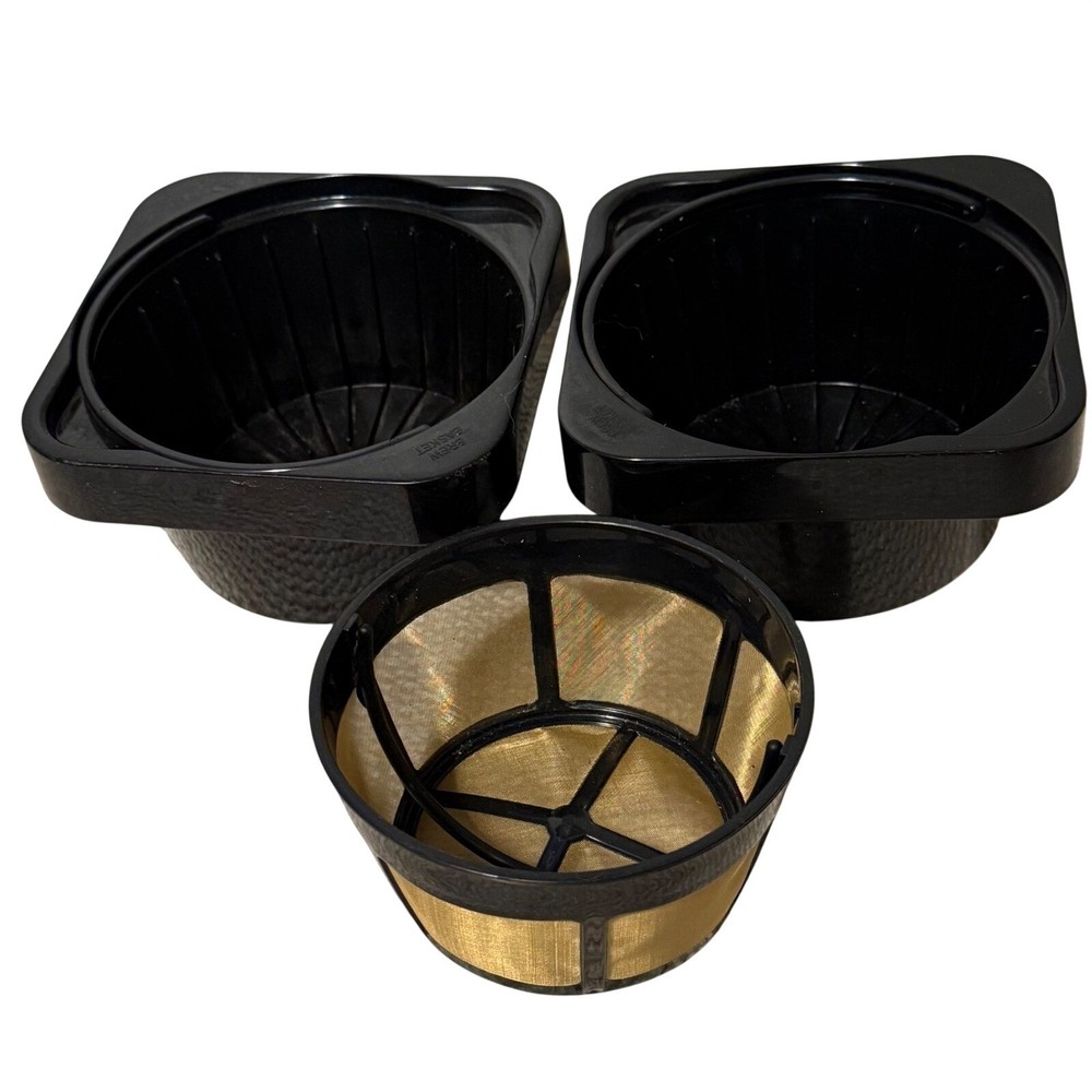 Cuisinart Reusable Coffee Filter Basket Gold Mesh Cone for Drip Coffee Makers