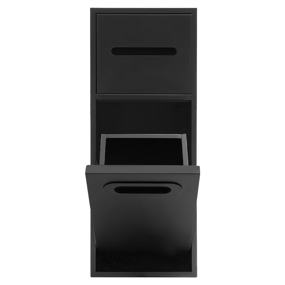 Rectangle Hidden Bathroom Trash Can Cabinet - Modern Space-Saving Design