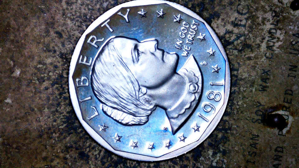 1981 S-PROOF SUSAN B. ANTHNY TYPE2- WIDE RIM=140