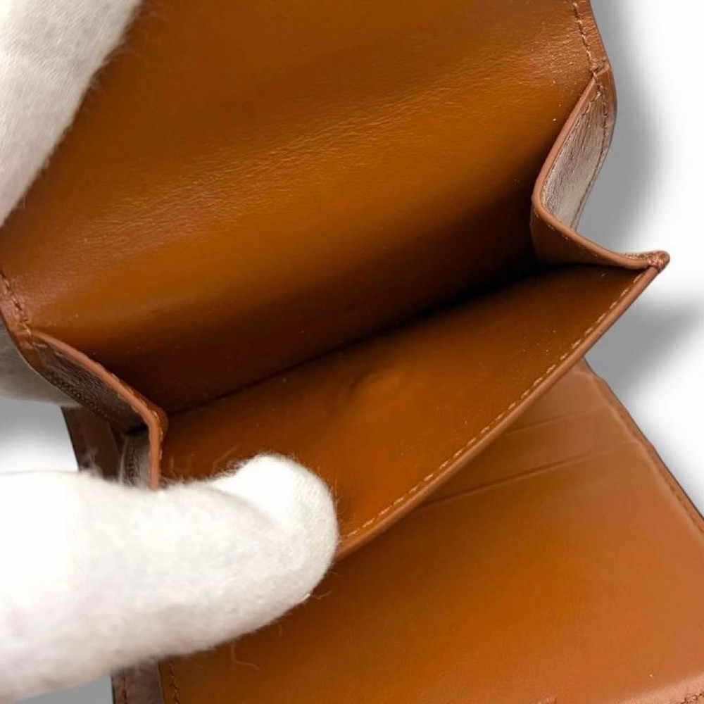 CELINE Small Tri Fold Wallet Triomphe Foldable Wallet From Japan