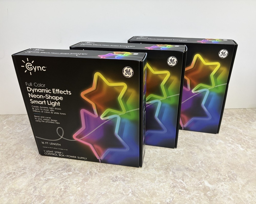 GE Cync Dynamic Effects Neon-Shape Smart Light 16 ft  (3 pack)