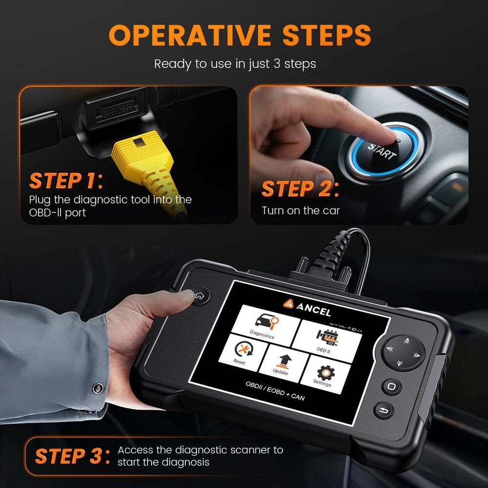 Ram 2500 OBD2 PRO Diagnostic Reader ABS SRS Engine Transmission Scanner Tool