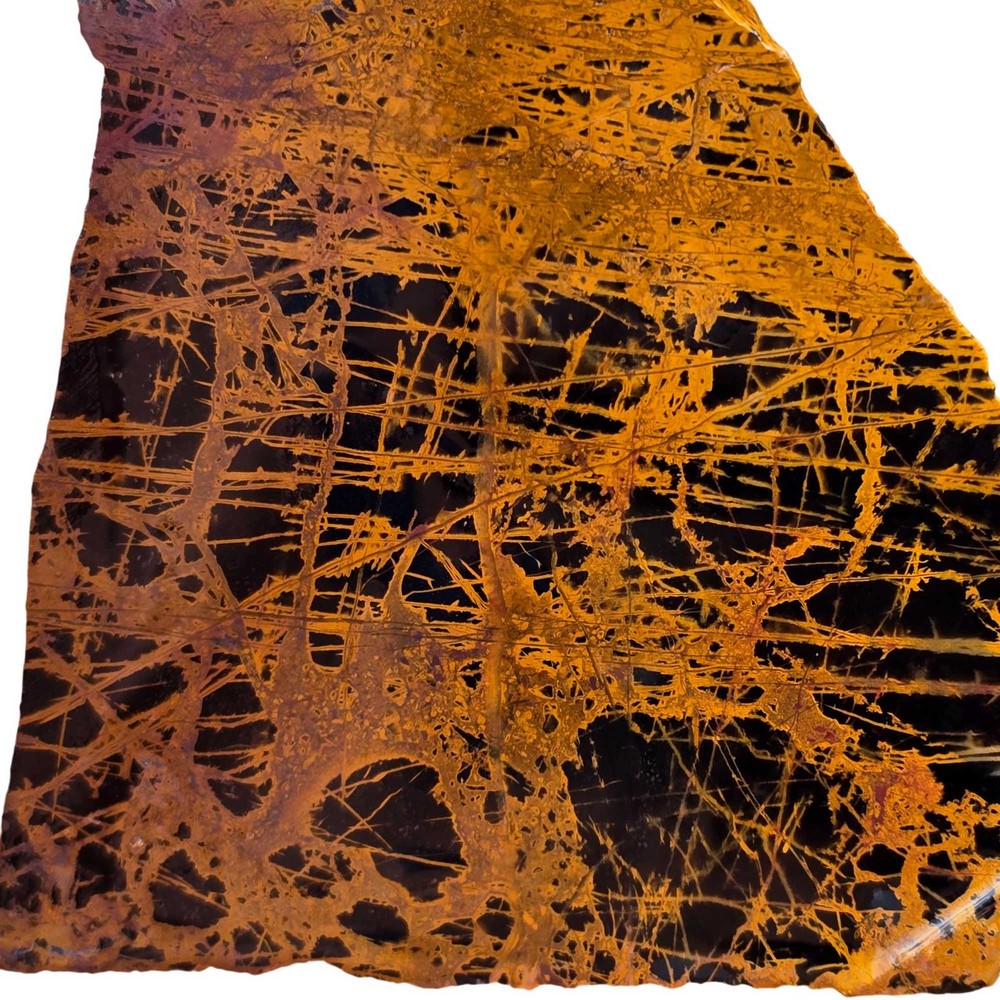 Pilbara Jasper Slab - Coffee Spiderweb Pattern - Western Australia