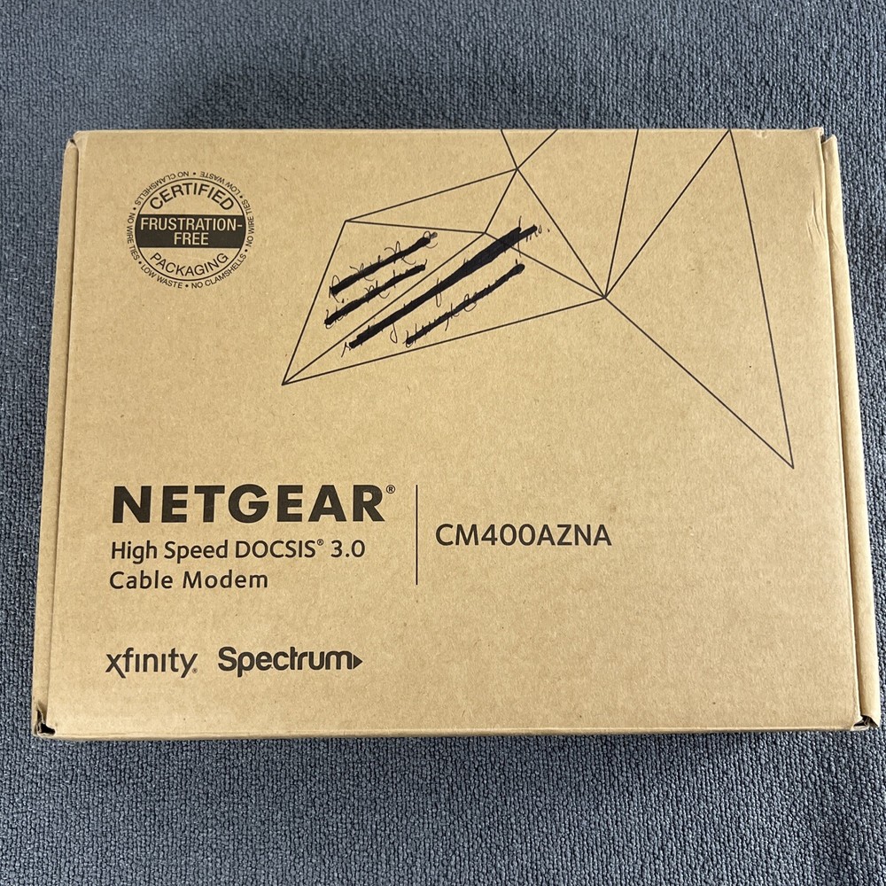 Netgear Modem DOCSIS 3.0 Cable Modem Xfinity-Time Warner CM400AZNA
