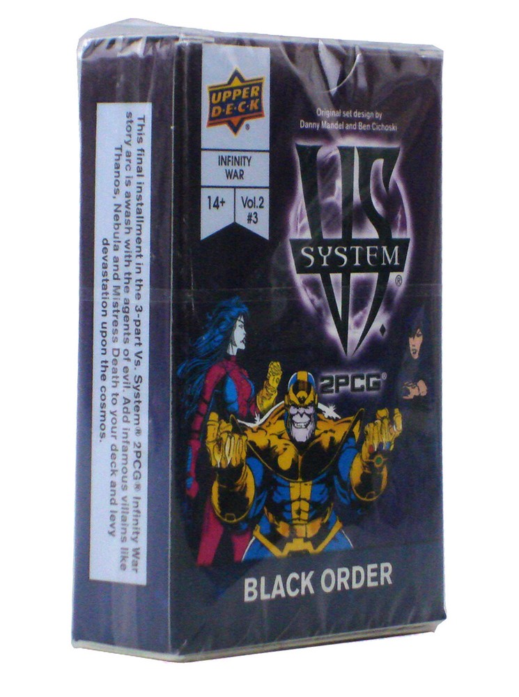 Upper Deck Vs System 2PCG Black Order Infinity War Limited Marvel Sealed New
