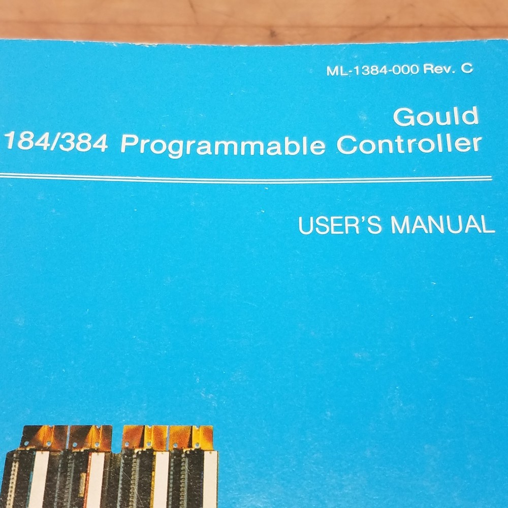 Gould ML-1384-000 Modicon 184/384 Programmable Controller User Manual, Rev C