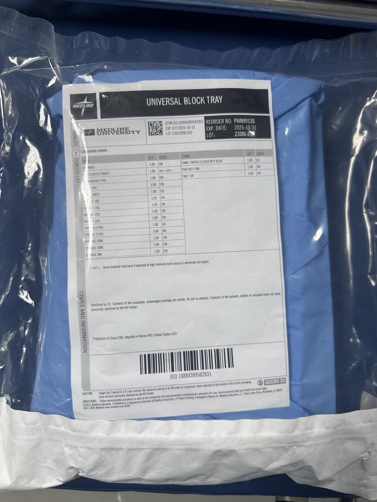 Medline - Universal block Tray