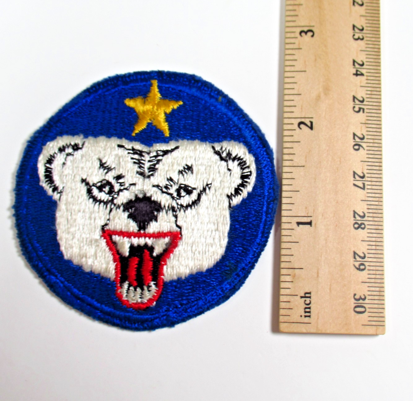Vintage US Army Alaska Defense Command Patch Polar Bear Sew On