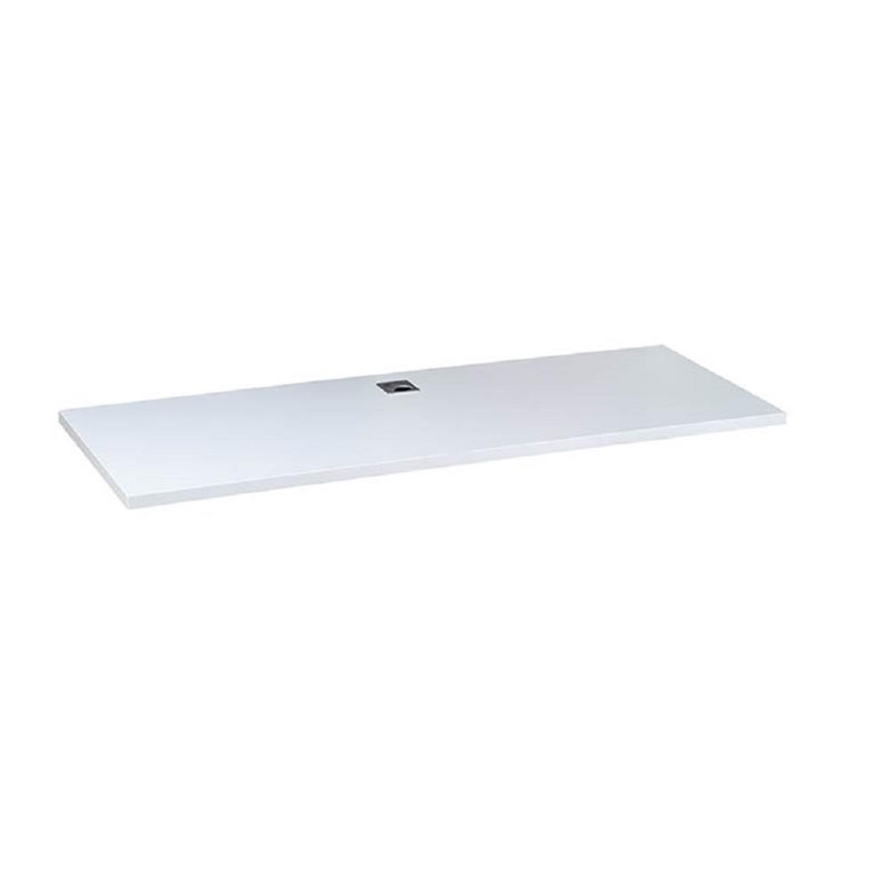 Scranton & Co Engineered Wood 60" x 24" Double Desk Side by Side in White