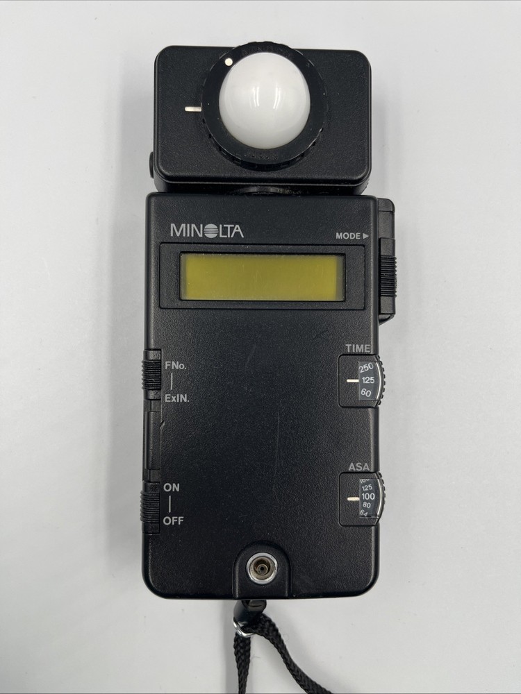 Minolta Flash Meter III w/ Spherical Diffuser (Ambient/Flash) - Untested
