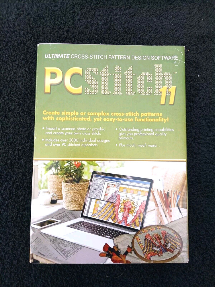 PC Stitch 11 Ultimate Cross-Stitch Pattern Design Software VG in Bo