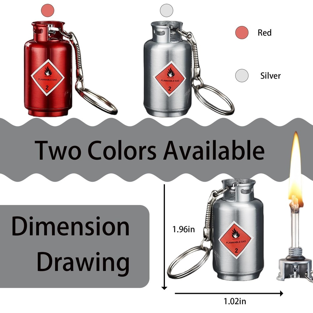 Permanent Match Lighter, Personalized Keychain Lighter, Compact and Portable,...