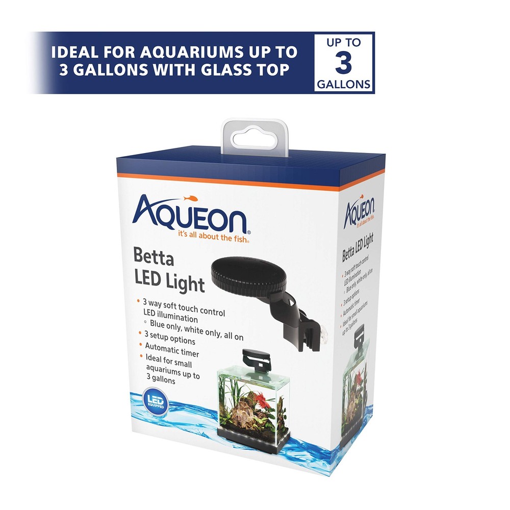 Aqueon Betta LED Light Blue and White