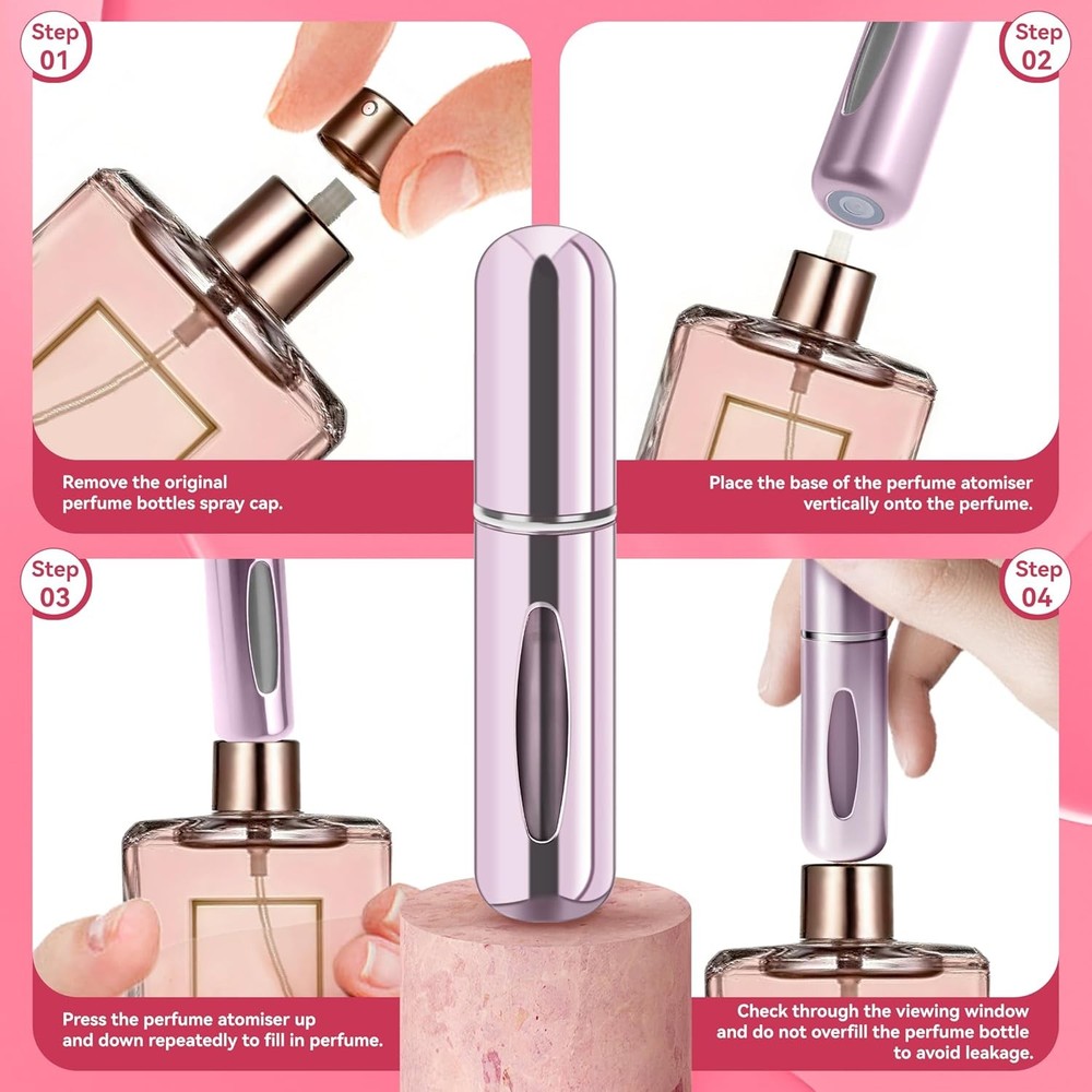 Refillable Perfume Portable Atomizer Bottle Refillable Perfume Spray, Travel Per