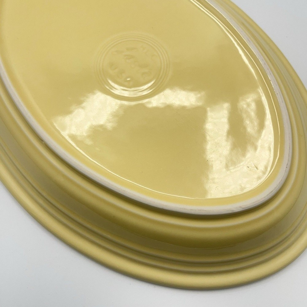 Fiestaware Large 13" Serving Platter Yellow Fiesta