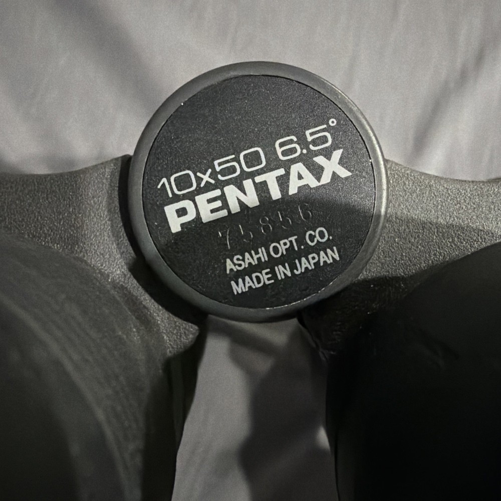 Pentax 10x50 6.5° Binoculars. Please Read Description.