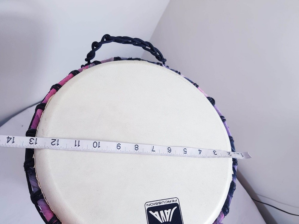 Large Hand made African Java Percussion Natural Head Djembe Drum