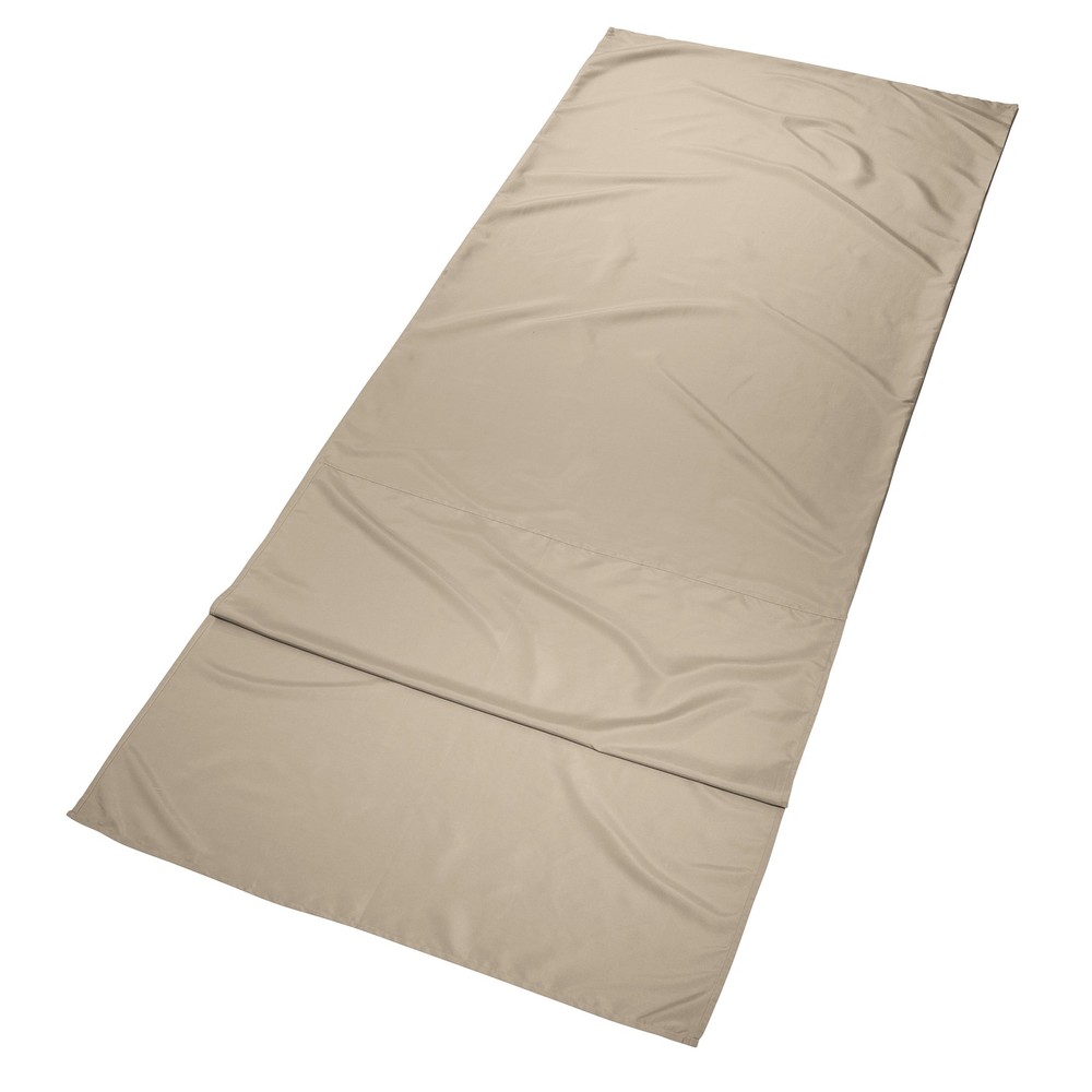 Breathable Polyester Camping Sleeping Bag Liner Sheet Beige