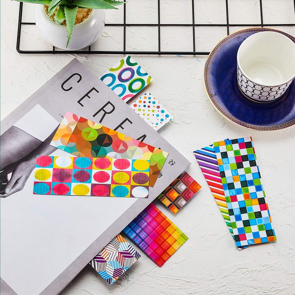 Laminated Book Markers Optical Bookmarks Reading Creative Colored Multicolor