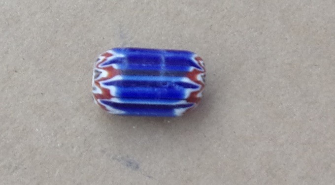 Chevron Style Glass Trade Bead 6 Layer (#3)