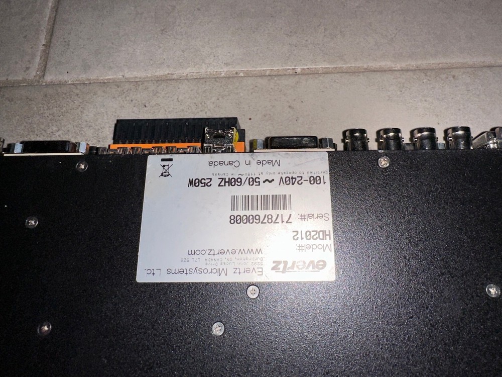 Evertz PassPort HD2012 1RU Multi-Path Video Converter Frame Synchronizer