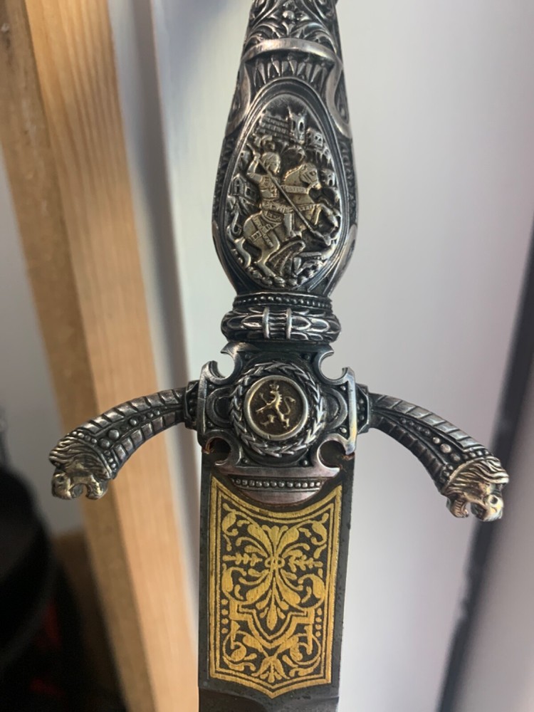 ANTIQUE SPAIN MEDIEVAL DAGGER MINT MUSEUM
