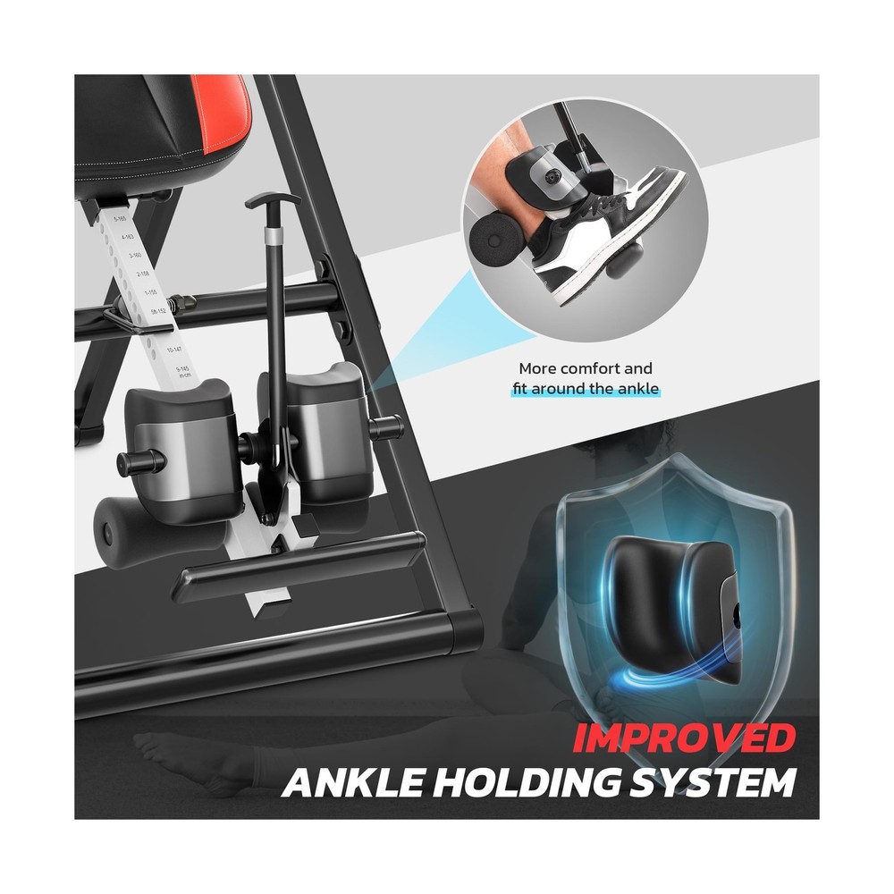 YOLEO Gravity Inversion Table for Back Pain Relief 2026 New Inversion Table w...
