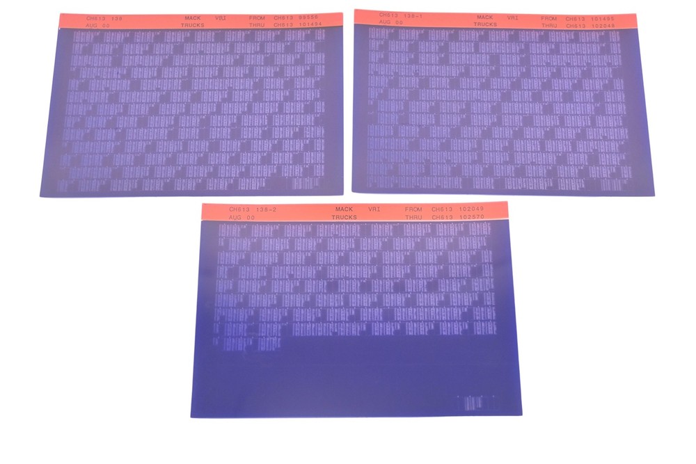 CH61399556 - CH613102570 VRI Microfiche Lot