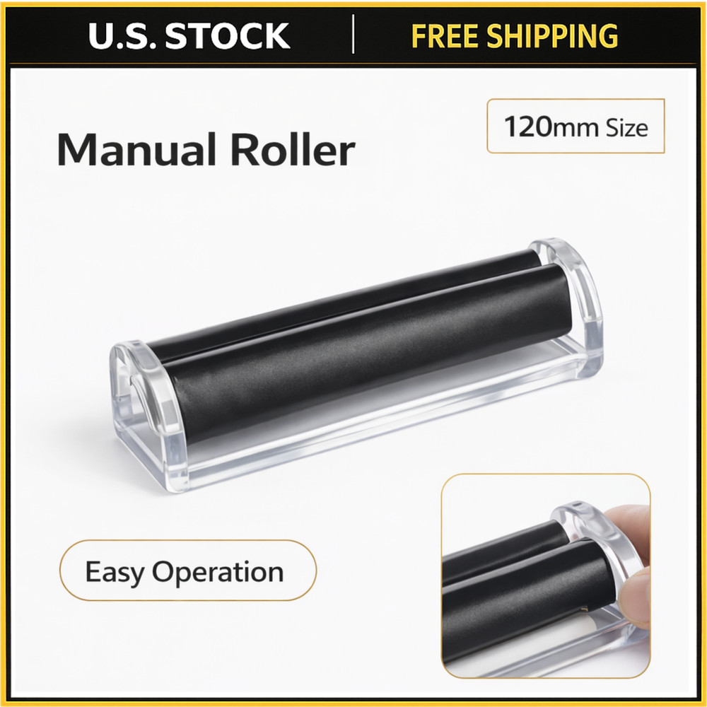 Kingpin Blunt Cigar Roller, Rolling Machine, Black, 120 MM