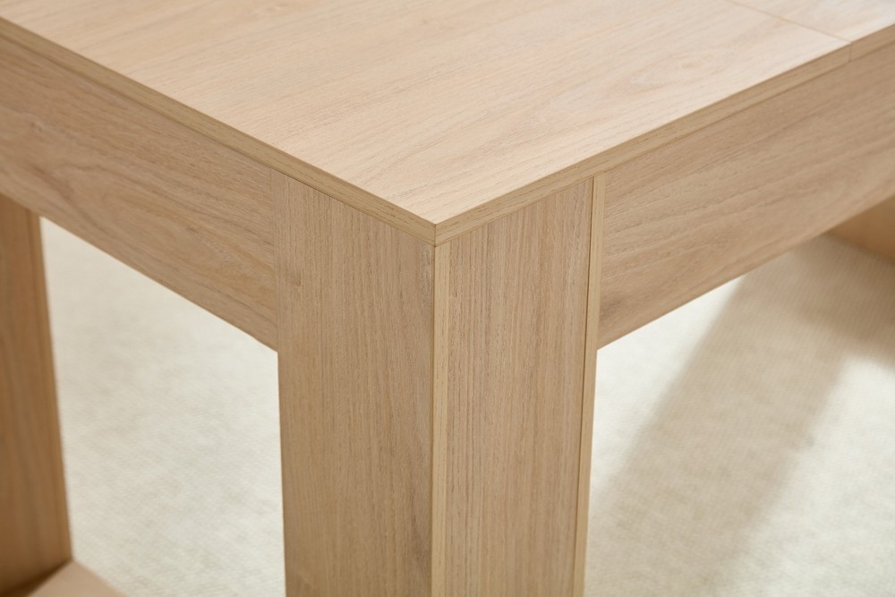 Farmhouse Kitchen Dining Table for 4-6 People, Rectangular Dining Table