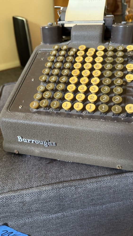 Burroughs Vintage Adding Machine In WORKING Condition
